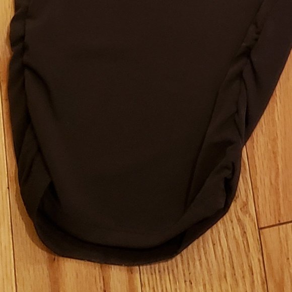 Chico's Ultimate fit Knit Brown Ruched Ankle Pants - Picture 6 of 6